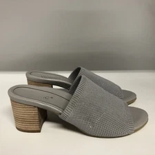 Vionic Fleur Block Mule Light Grey Women's Size 8.5 Medium