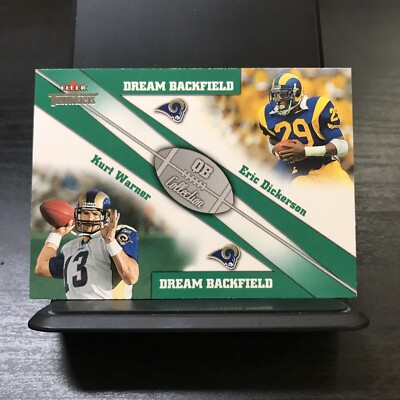 2002 Fleer Throwbacks #3 DB Kurt Warner/Eric Dickerson Dream Backfield