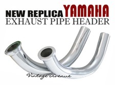 YAMAHA YAS3 AS3 RD125 A/B/C '74 75 76  EXHAUST HEADER PIPE *EY5/EY6 CHROME STEEL