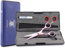Professional 5.5" Hairdressing Scissor Cutting Shears Oil Comb Grooming Gift