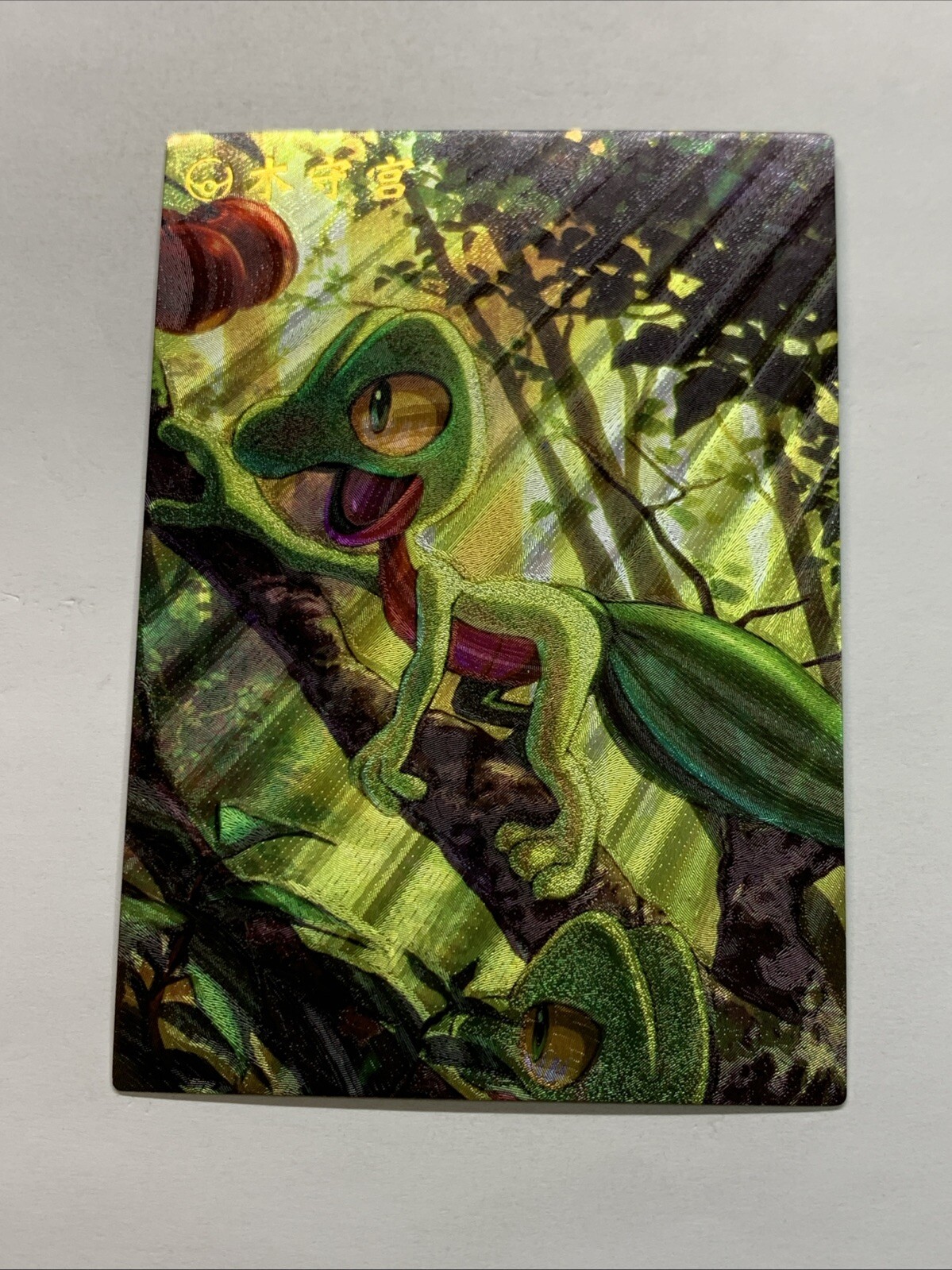 Treecko Gecko Leaf Pokémon 252 Foil Holo Card Anime Rare Full Art Arcade Pokédex