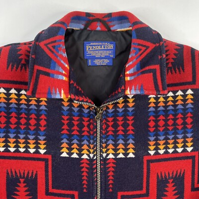 Vintage Pendleton Made In USA Wool Jacket Southwest Mens
