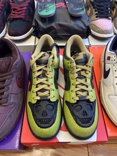 Nike Dunk Low QS Retro Halloween Skull Bright Green Men Size 11 HV6103-300 NEW