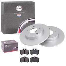 ABS BREMSSCHEIBEN+ BELÄGE HINTEN passend für AUDI A1 A3 FABIA OCTAVIA LEON IBIZA