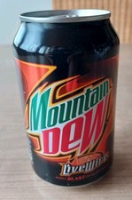Nice Soda Can Mountain Dew Live Wire. From Malaysia. Empty Can.