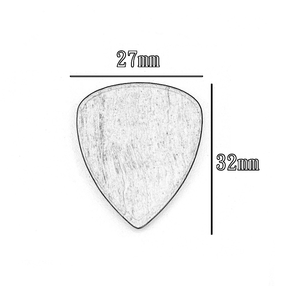 2pcs Wood Guitar Picks Plectrum For Acoustic Guitar Ukulele Bocote Wood