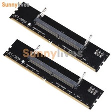 2Pack Laptop DDR5 RAM to Desktop Adapter Card Memory Tester SO DIMM to DDR5 NEW