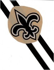 Like Saints Football Helmet Decals Sides and Stripes 