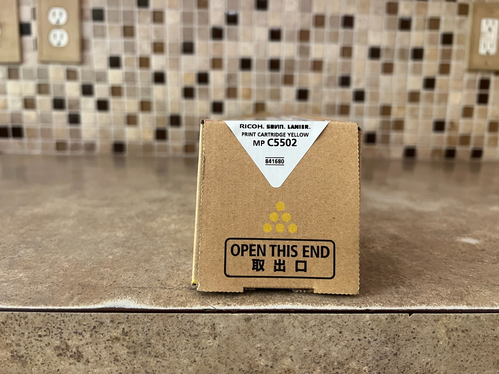 GENUINE RICOH SAVIN LANIER MP C5502 841752 YELLOW PRINT CARTRIDGE