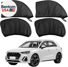Car Window Sun Shade Cover, 4 PCS Breathable Mesh Car All Side Window Sunshade,