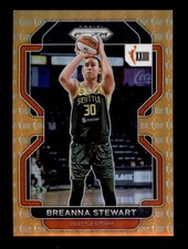 BREANNA STEWART 2022 PANINI PRIZM WNBA #175 ORANGE WNBA LOGO PRIZM #25/49 T6175