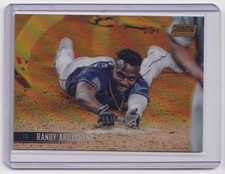 2021 Base Randy Arozarena Gold refractor 08/50 Tampa Bay Rays #210