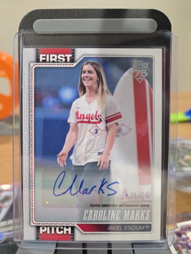 2026 Topps Series 1 Caroline Marks First Pitch Autographs (RAW)