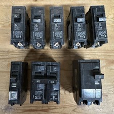 Siemens 20A 30A And 40A Circuit Breaker Lot Of 8