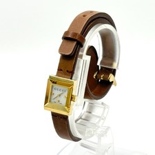 712◇Excellent Condition◇ GUCCI 128.5 Shell Gold Square Bag