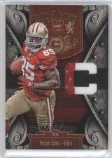 2011 Crown Royale Calling All Captains Materials Prime 15/50 Vernon Davis 0a7