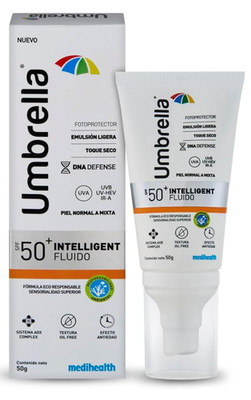 Umbrella Intelligent Fluid SPF 50+ Oil-Free 50 g, MEDIHEALTH