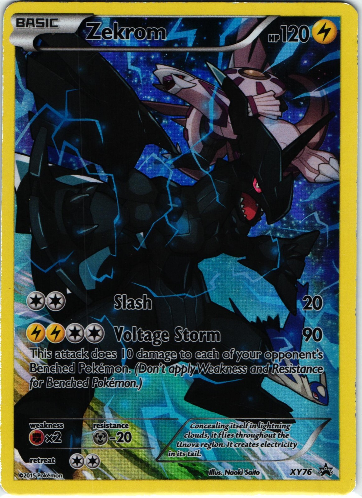 Zekrom Full Art Promo Holo Pokémon TCG Card XY76 XY 120 LP English