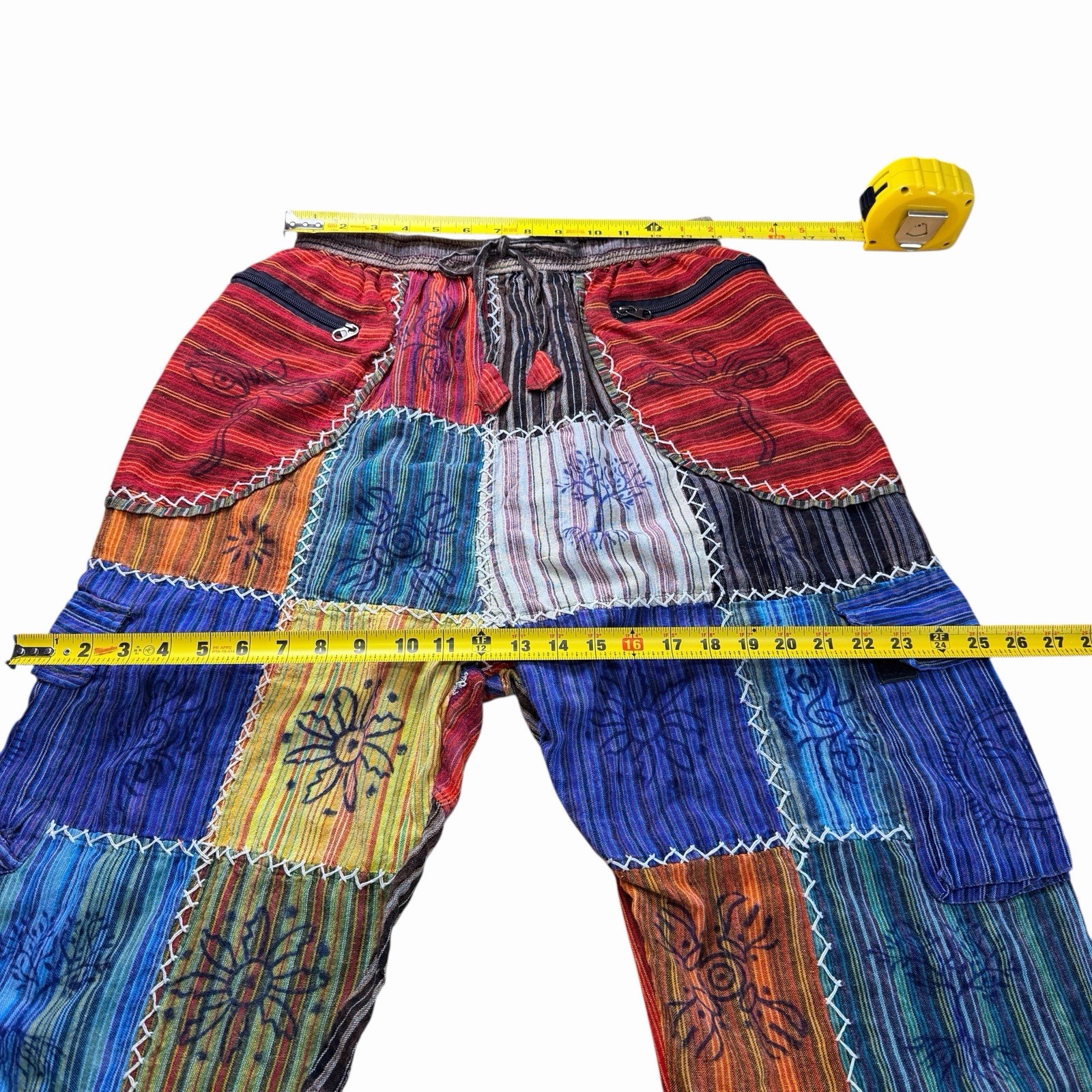 Rising International Large Patchwork Cargo Jogger… - image 4