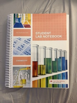 Macmillan Learning, Chemistry Student Lab Notebook (Excellent Condition)