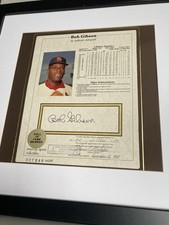 Bob Gibson MLB Original Autographed Photos for sale | eBay