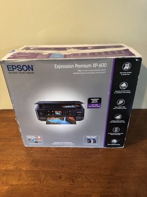 Epson XP-600 Wireless Color Printer Fax Scanner Copier- Untested But Free Return