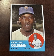1963 Topps Baseball Set-Break # 27 Choo Choo Coleman NR-MINT