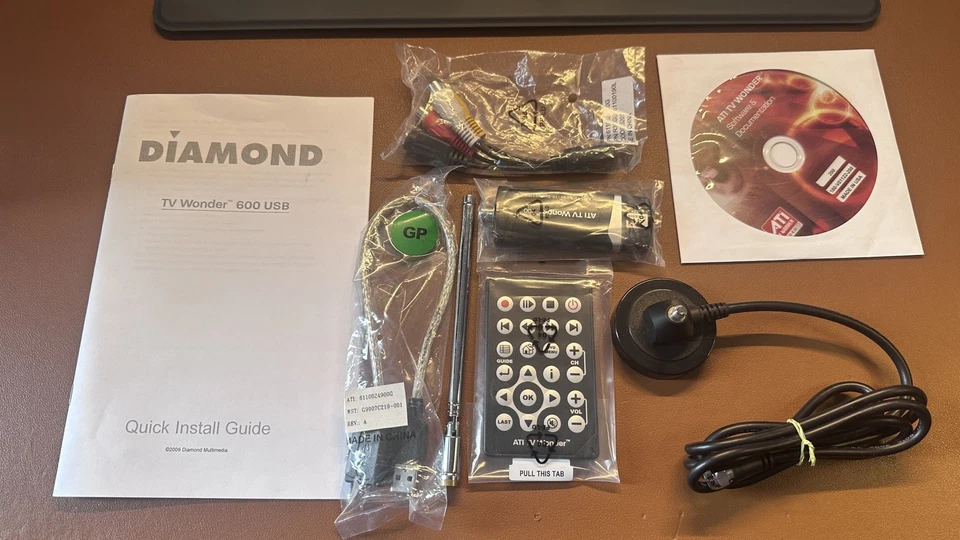 Diamond ATI TV Wonder HD600 USB 2.0 Digital & Analog TV Tuner Complete in Box - Image 3 of 3