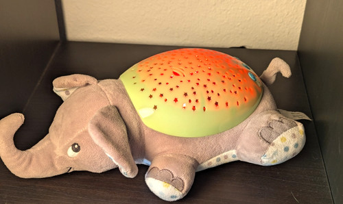 SwaddleMe Slumber Buddies Elephant Soother Musical Projector Night Light WORKS