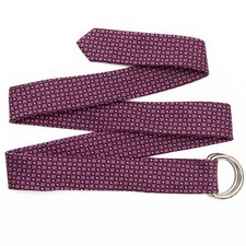 J.Crew Pink Silk D Ring Belt Size S/M