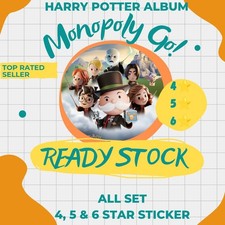 Monopoly Go 4, 5, 6 Stars Sticker All Set Harry Potter Album 