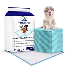 100 x Puppy Training Pads 56x56cm, Dog Pee Pad, Self Adhesive Tabs
