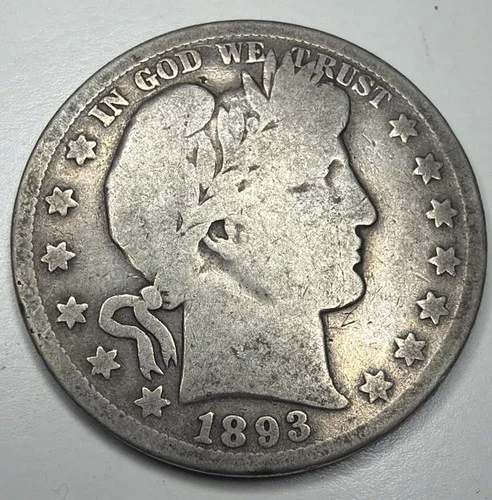 1893 Barber Half Dollar A68