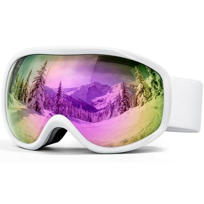 Snowboard/Ski Goggles for Adult,Over Glasses Anti Fog UV Protection Skiing Go...