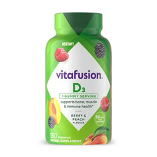 Vitafusion Vitamin D3 Gummy Vitamins 150 Ct Berry  Peach EXP 03/27