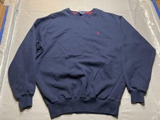 Polo Ralph Lauren Sweatshirt Mens Large Crewneck Pullover Red Pony Embroidered