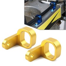 1pair Rear Brake Line Hose Clamp For Suzuki DRZ400SM 2005-2022 Gold Motorcycle