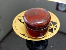 Incense Container Case 19Th Century Antique Japanese Edo Wooden Ceremony 1.7 in