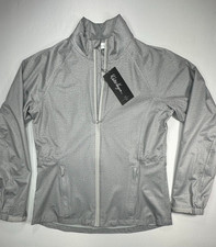 Walter Hagen Full Zip Tapered P11 Rain Jacket Gray Women's S