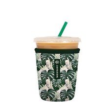 JavaSok Iced Coffee Cold Soda Insulated Neoprene Cup Sleeve Island Escape,...