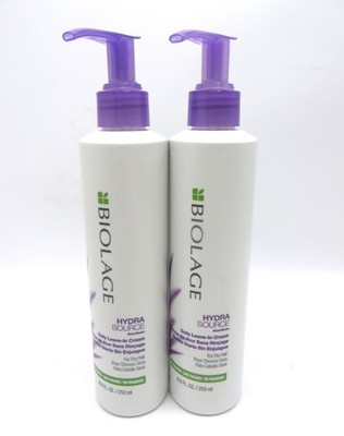 MATRIX BIOLAGE HYDRASOURCE DAILY LEAVE-IN CREAM 8.5 OZ (Lot of 2)