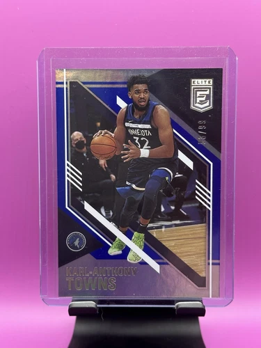 Karl-Anthony Towns 2020 Panini Donruss Elite BLUE /99 #94 Timberwolves Knicks