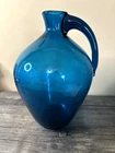Vintage Large Amberina Blenko Handblown Glass With Ombré Effect Pitcher