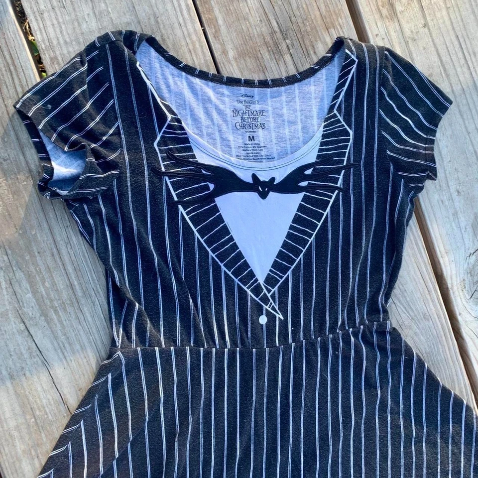 Vestido Disfraz Pesadilla Antes de Navidad Jack Skellington Cómodo Foto 3 de 4