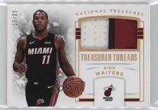 2017-18 Panini National Treasures Treasured Threads Prime /25 Dion Waiters 5w7