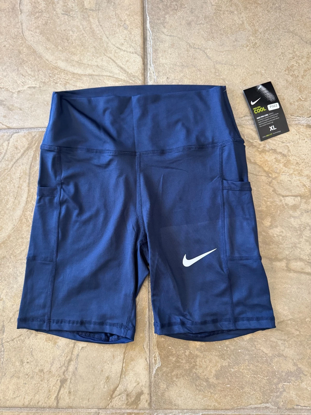 NIKE PRO DRI-FIT RUNNING SHORTS WITH POCKETS WOMENS SIZE XL