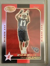 2000 Leaf Certified - 2000 Rookie Chris Coleman #219 Mirror Red
