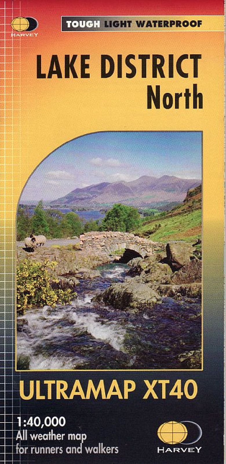 Lake District North Harvey Ultra Map - XT40