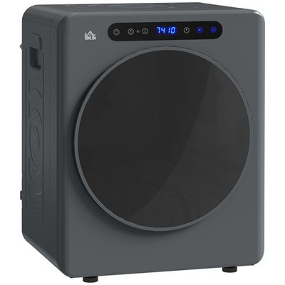 HOMCOM 4 kg Tragbarer belüfteter Wäschetrockner Maschine mit Timer, 6 Heizstufen