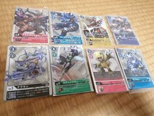 Digimon Card 8 Set Metal Gray Mon WereGarurumon Rise Chimeraon Stingmon Keramon